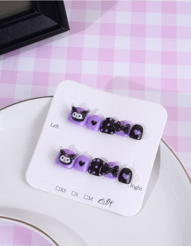 Нігті накладні з персонажем аніме Куромі та Мелоді | 262697-03-15 - A-SHOP