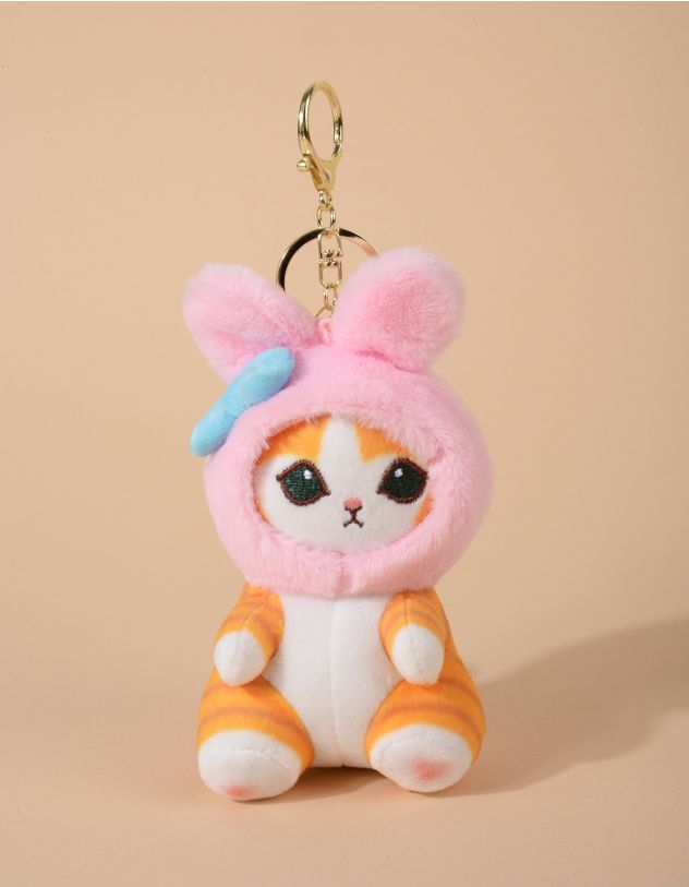 Брелок на сумку у вигляді котика у шапці Куромі та Мелоді | 259753-14-XX - A-SHOP