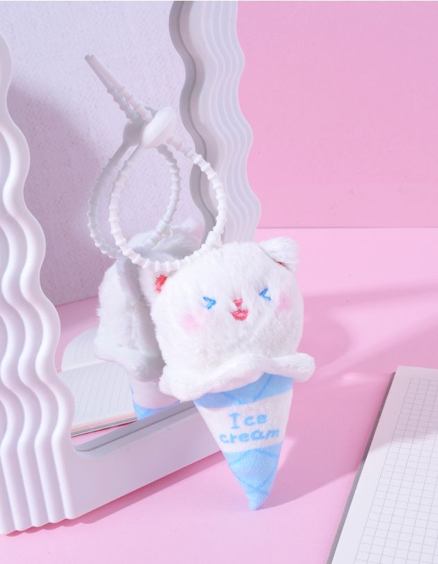 Брелок на сумку у вигляді котика морозива | 262323-18-XX - A-SHOP