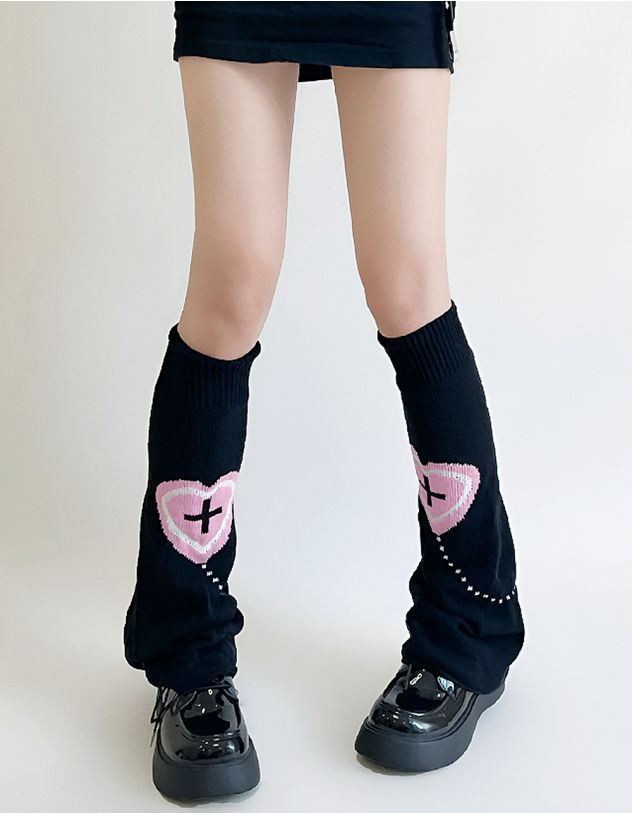 Гетри з зображенням хрестів у серцях | 259092-02-XX - A-SHOP