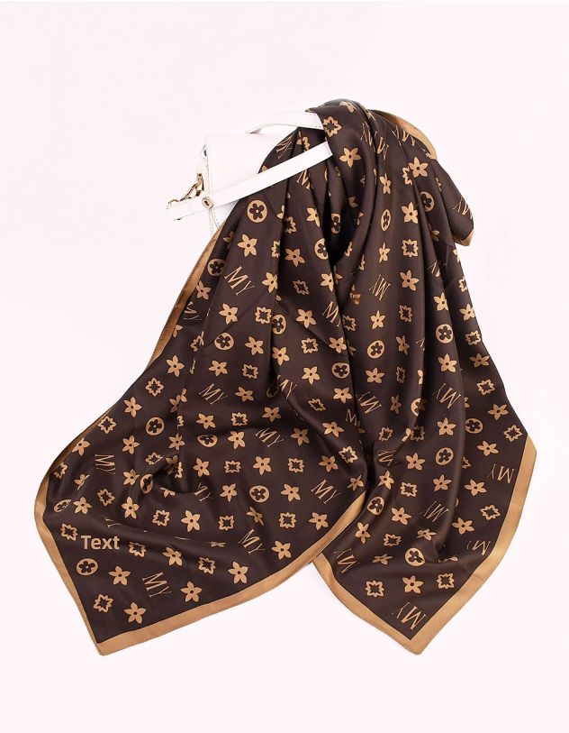 Хустка на шию з принтом | 264845-12-XX - A-SHOP