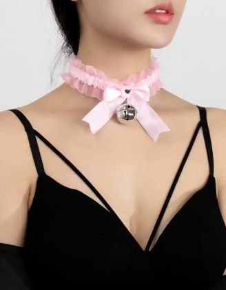 Чокер з бантом та намистиною | 254439-14-XX - A-SHOP