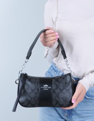 Сумка багет на плече з фурнітурою | 263311-02-XX - A-SHOP