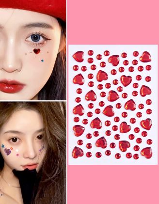 Стрази декоративні на обличчя у вигляді серця | 266949-15-XX - A-SHOP