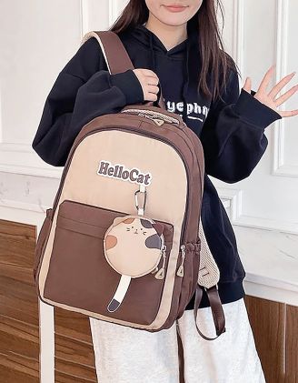 Рюкзак для міста з монетницею у вигляді котика | 263134-12-XX - A-SHOP
