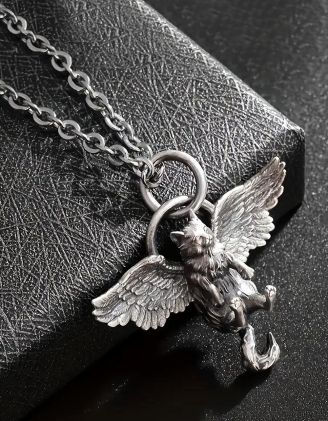 Підвіска на шию з кулоном у вигляді кота з крилами | 263807-05-XX - A-SHOP