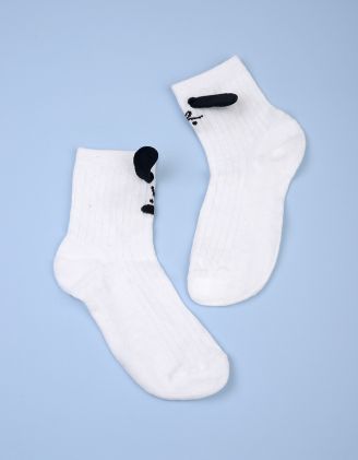 Шкарпетки з зображенням песика та вушками | 258486-01-71 - A-SHOP