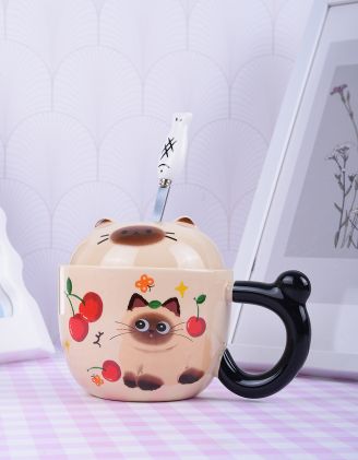 Чашка 260мл з принтом котика | 264255-12-XX - A-SHOP