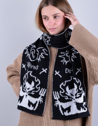 Шарф з зображенням котів - Devil Cat | 263143-01-XX - A-SHOP