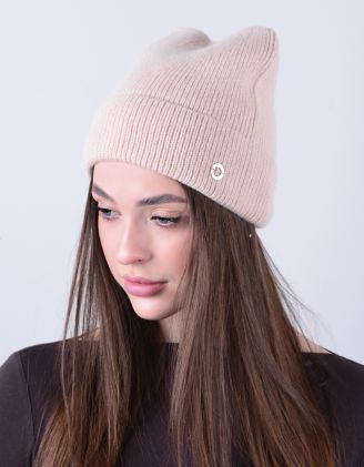 Шапка з фурнітурою на відвороті | 265501-40-XX - A-SHOP