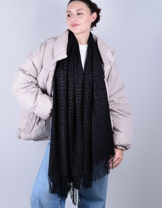 Палантин на шию з орнаментом | 264569-02-XX - A-SHOP