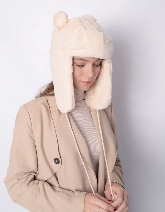 Шапка вушанка з бубонами | 250579-40-XX - A-SHOP
