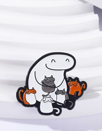 Брошка з котиками | 267509-21-XX - A-SHOP