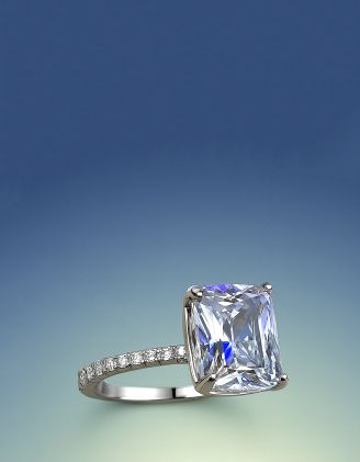 Кільце з кристалом | 266024-05-37 - A-SHOP