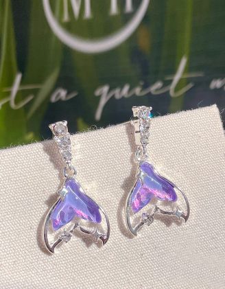 Сережки у вигляді хвоста русалоньки | 261737-63-XX - A-SHOP