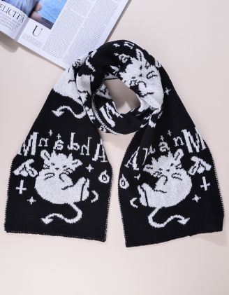Шарф з зображенням котів - Devil Cat | 263143-28-XX - A-SHOP