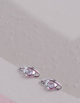 Сережки пусети у вигляді Сатурна | 264325-05-XX - A-SHOP