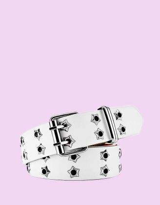 Ремінь з фурнітурою у вигляді зірок | 256078-01-XX - A-SHOP