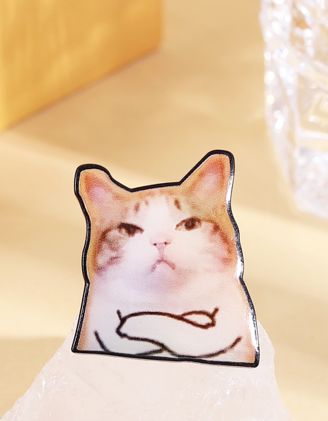 Брошка у вигляді котика | 266166-12-XX - A-SHOP