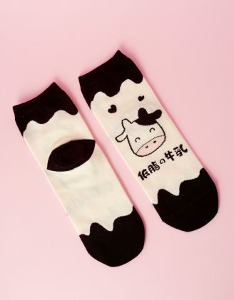 Шкарпетки із принтом корови | 250235-02-XX - A-SHOP