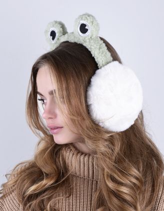 Навушники хутряні у вигляді жабки | 262263-20-XX - A-SHOP