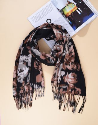 Палантин з квітковим принтом | 265373-39-XX - A-SHOP