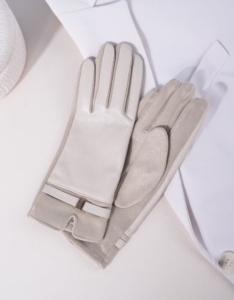 Рукавички з фурнітурою на зап'ястку | 264183-40-XX - A-SHOP