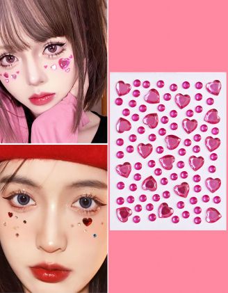 Стрази декоративні на обличчя у вигляді серця | 266949-17-XX - A-SHOP