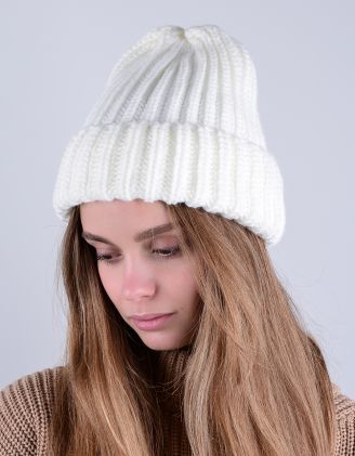 Шапка з відворотом у рубчик | 264838-40-XX - A-SHOP