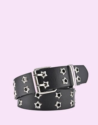 Ремінь з фурнітурою у вигляді зірок | 256078-02-XX - A-SHOP