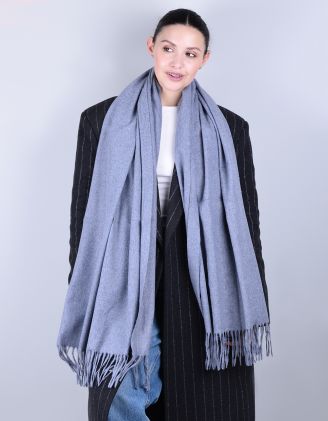 Палантин однотонний з китицями | 241857-11-XX - A-SHOP