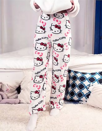 Штани піжамні з принтом Кітті | 263279-01-03 - A-SHOP