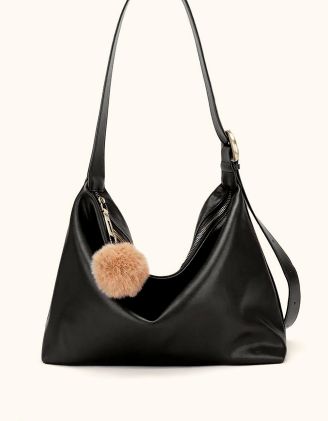 Сумка класична з хутряним брелоком | 264482-02-XX - A-SHOP