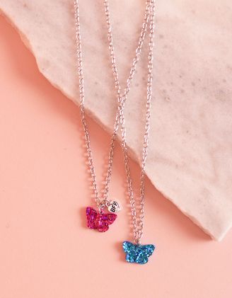 Підвіска на шию best friends з метеликами | 249945-21-XX - A-SHOP
