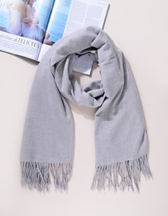 Палантин однотонний з китицями | 241857-29-XX - A-SHOP