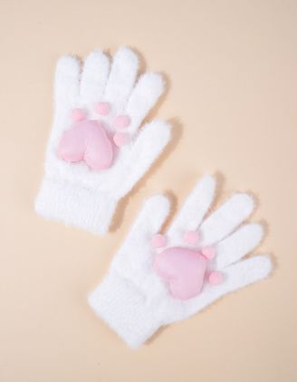 Рукавички з лапкою у вигляді серця | 263751-01-XX - A-SHOP