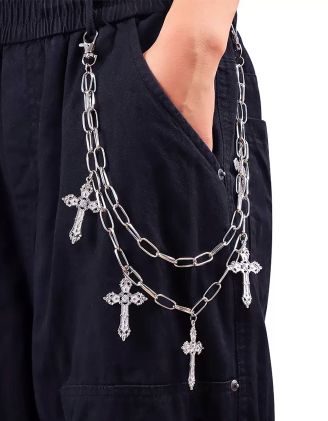Ланцюжок на пояс подвійний з хрестами | 265572-05-XX - A-SHOP