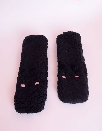 Шкарпетки з зображенням тваринки з вушками та з антиковзною поверхнею | 250230-02-XX - A-SHOP