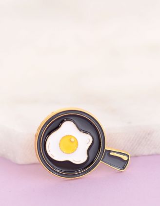 Брошка у вигляді яєчні на сковороді | 252724-02-XX - A-SHOP
