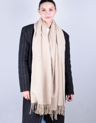 Палантин однотонний з китицями | 241857-77-XX - A-SHOP