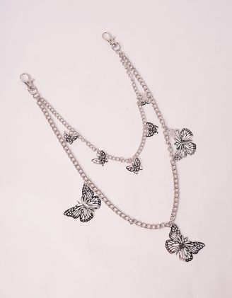 Ланцюжок на одяг багатошаровий з метеликами | 246384-05-XX - A-SHOP