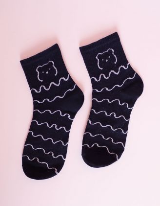 Шкарпетки з принтом ведмедиків | 254061-30-XX - A-SHOP