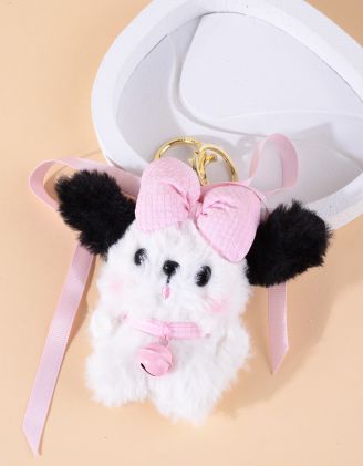 Брелок на сумку у вигляді собачки з бантом | 262191-14-XX - A-SHOP