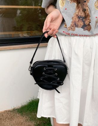 Сумка на плече у вигляді серця з бантом | 265081-02-XX - A-SHOP