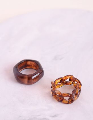 Кільця у наборі з пластику у вигляді ланцюжка | 253769-12-XX - A-SHOP