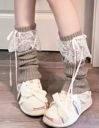 Гетри з мереживом та бантами | 263039-11-XX - A-SHOP