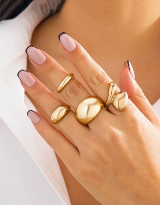 Кільця у наборі з глянцевим покриттям | 263199-04-XX - A-SHOP