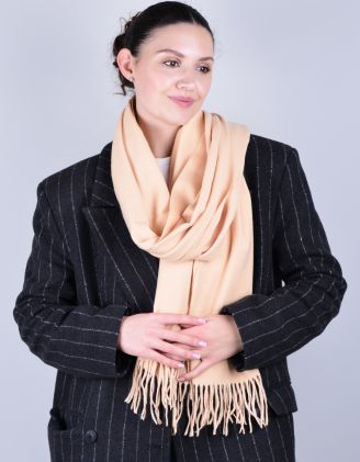 Палантин однотонний з китицями | 241857-22-XX - A-SHOP