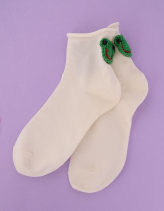 Шкарпетки з в'язаними жабками | 251559-01-XX - A-SHOP