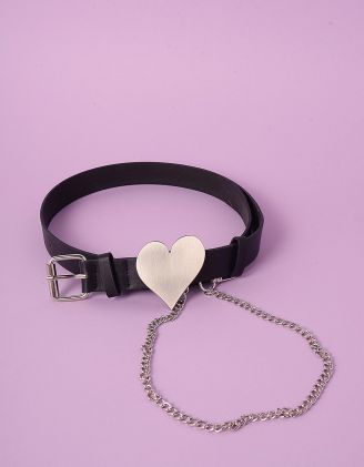 Ремінь на талію з ланцюжком та серцем | 247525-02-XX - A-SHOP